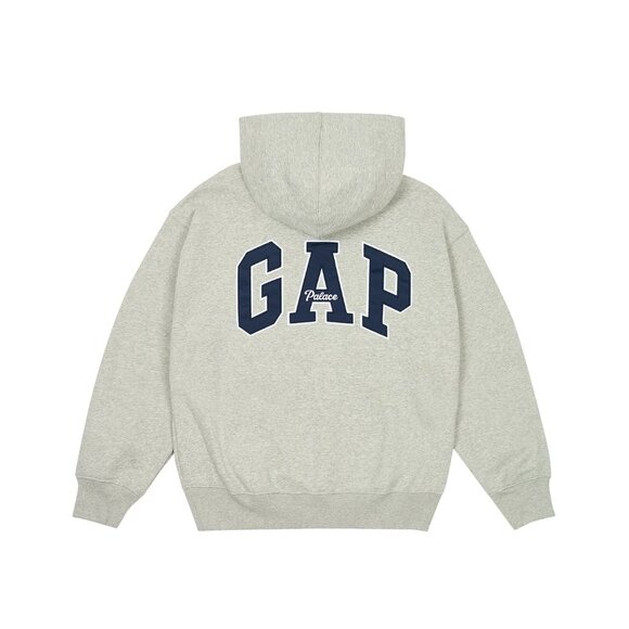 PALACE GAP HOODIE GREY SIZE M - Picture 3 of 9